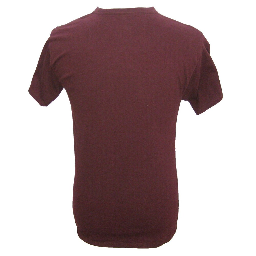 CHAMPION Men's (Size Medium) Burgundy Red Short Sleeve Spellout Logo T-Shirt Top - Picture 3 of 5